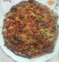 اینم یک پیتزای بسیار خوشمزه برای همسری