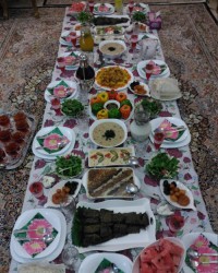 سفره افطار ماه رمضان