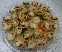 تارت قارچ و مرغ