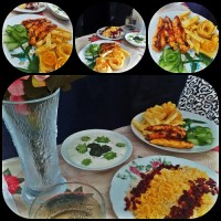 زرشک پلو با مرغ سوخاری