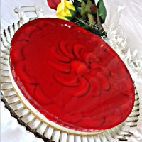 چیز کیک با قالب طرح دار