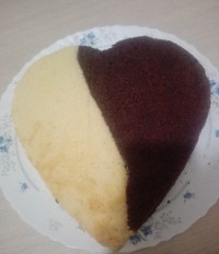 کیک ساده دو رنگ کیک ساده دو رنگ