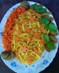 سیب زمینی تند سرخ شده