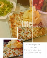 کاسترول مرغ خامه ای