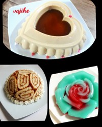 دسر عربی ،ژله بستنی .شارلوت آناناس