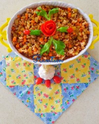 ترشی مشهدی یا سالاد ترشی یا ترشی رب گوجه سالاد زمستانی