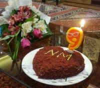 کیک سالگرد نامزدیمون