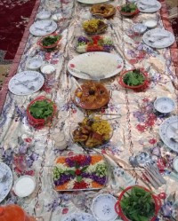 سفره ی مهمانی...