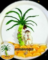 تزیین بشقاب کودک