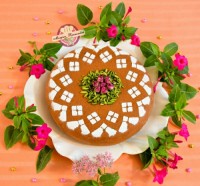 کیک خرفه زعفرانی
