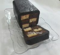 کیک کره ای دو رنگ