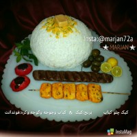 کیک طرح چلوکباب