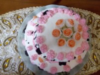 سلام دوستان عزیزم اینم کیک تولد