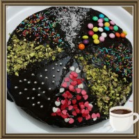 تزئین کیک شکلاتی