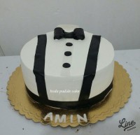 کیک شکلاتی فوندانتی