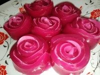 ژله رولی گل رز