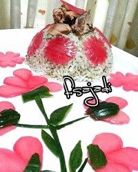 شوید پلو با تن ماهی