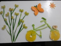 تزیین ظرف میوه