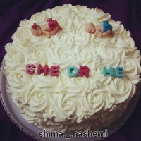 کیک تعیین جنسیت سفارش اخیرم