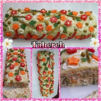 رول سیب زمینی وسبزیجات