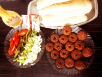 فلافل مخصوص با کنجد