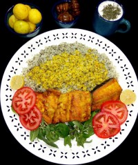 شوید پلو با ماهی