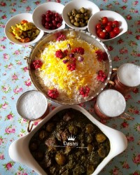 ناهار امروزمون. خورش گوجه سبز