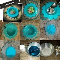 مراحل ژله حوض ماهی