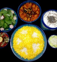 خورش قیمه با گوشت قلقلی