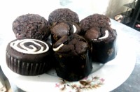 کاپ کیک شکلاتی وقهوه