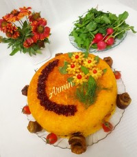 بادمجان پلوی شیرازی