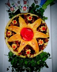 تارت قارچ و مرغ