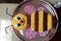 کیک اسفنجی ۴ کیلویی تولد ۳ سالگی پسرم