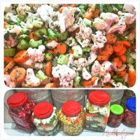 ترشی گل کلم مخلوط