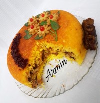 بادمجان پلوی شیرازی