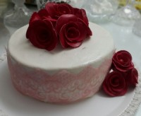 کیک باتزیین فوندانت وگیپور خوراکی