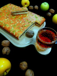 اسلایس سیب و گردو