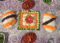 دوپیازه مرغ با سالاد فصل