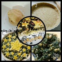 تارت مرغ و سبزیجات