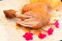 بافت عالی و آبدار مرغ نمکی