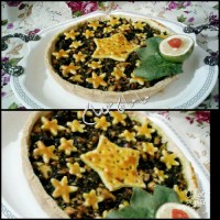 تارت مرغ و سبزیجات