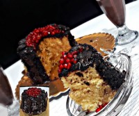 کیک شیرباسس شکلات خانگی