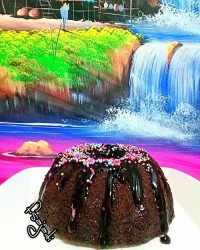 کیک شکلاتی فوری (کم کالری)