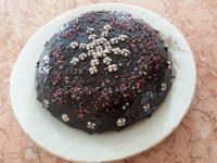 کیک قابلمه ای با روکش گاناش