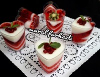 ژله انار سه رنگ