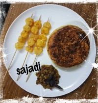 پلو و میگو پفکی