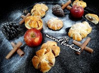 دونات با سیب پخته
