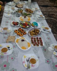 سفره شام من برای خواهرای عزیزم ?