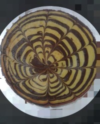 اینم زبرا کیک خوشگل و خوشمزه من