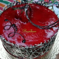 روکش کردن کیک با ژله بستنی